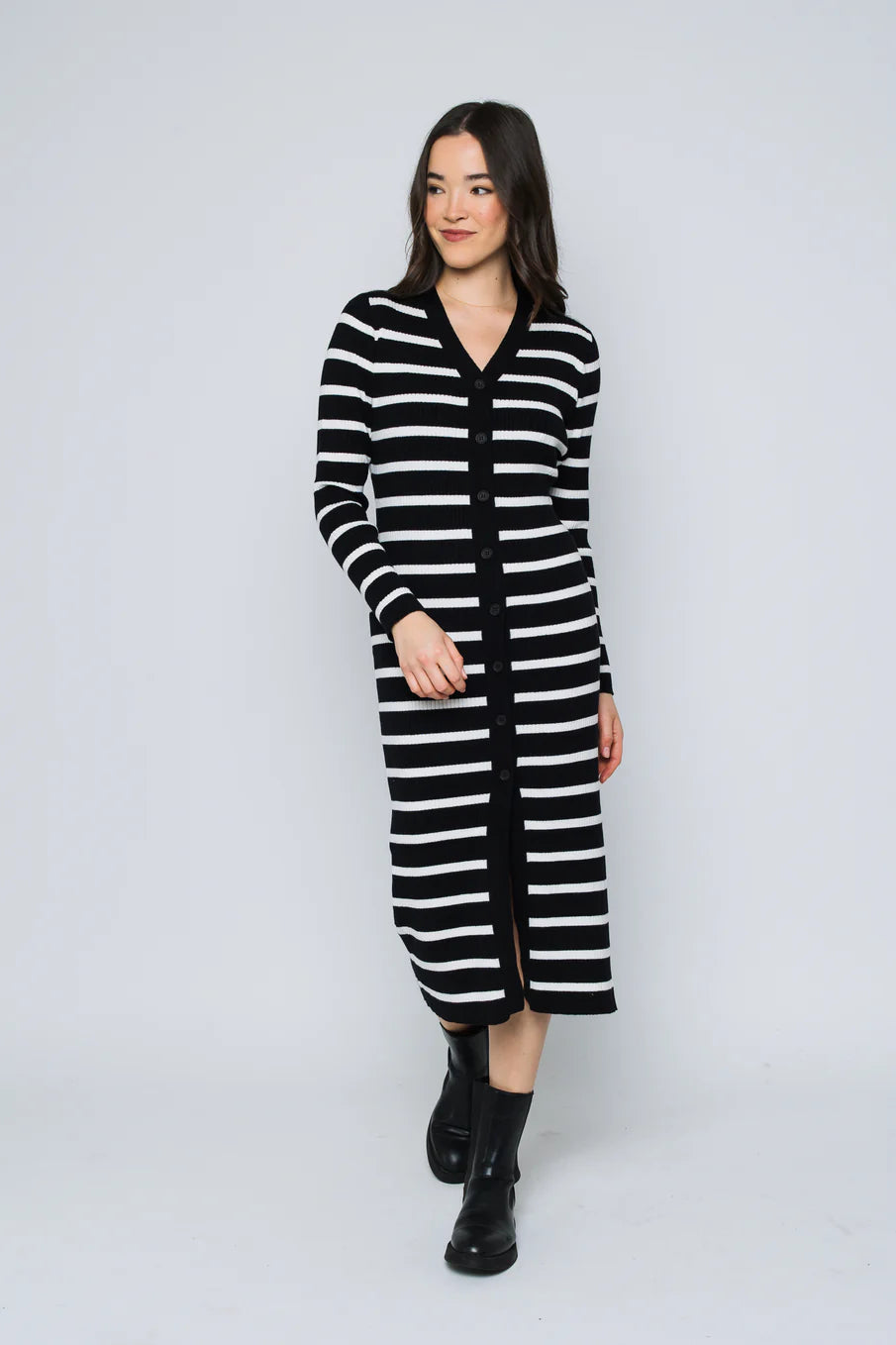 budget midi dresses for warmth -The Mel-Midi Cardigan