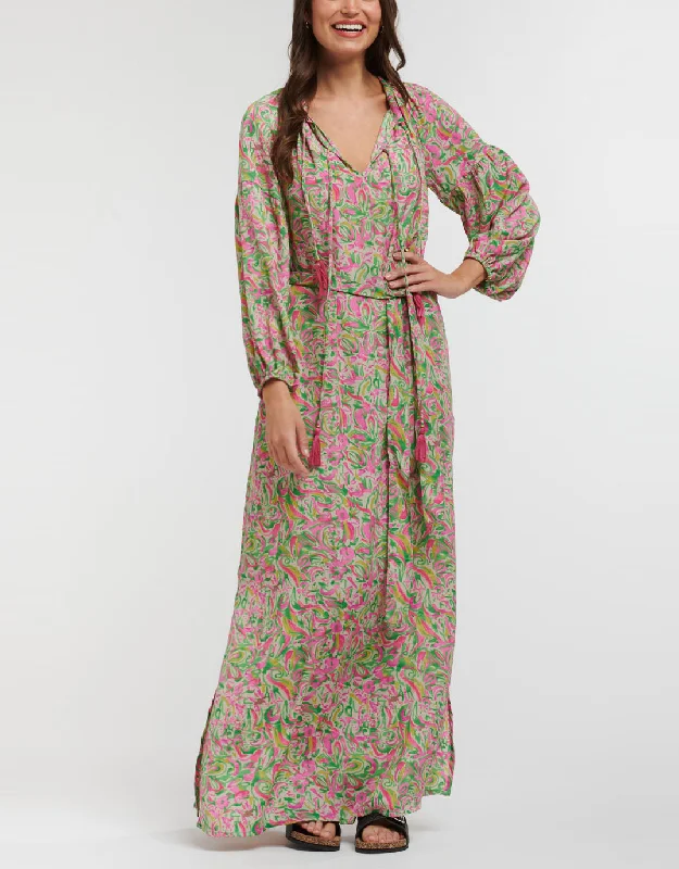 luxury maxi dresses on sale -Bomba Midi Dress - Orchid