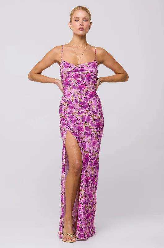 red maxi dresses for club -River Slip in Lilac