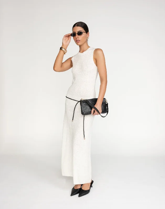 white maxi dresses for nights -Ariana Maxi Dress (White)