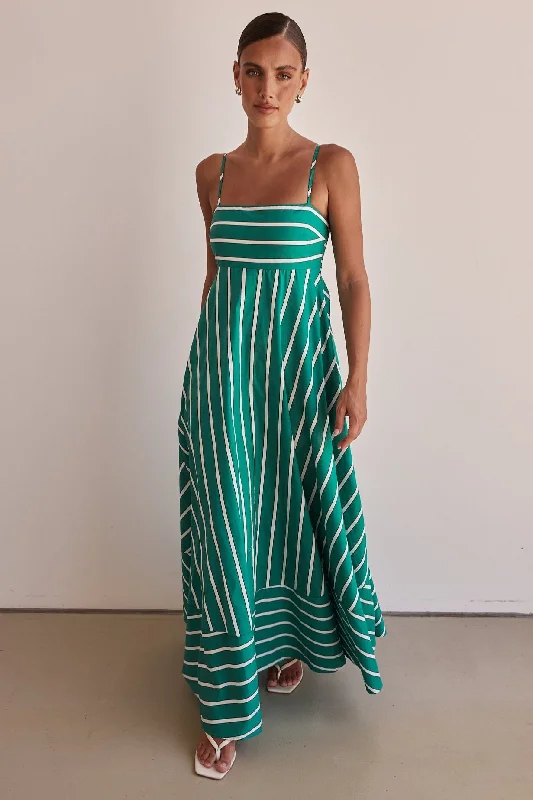 boho maxi dresses for style -Pacy Maxi Dress (Green)