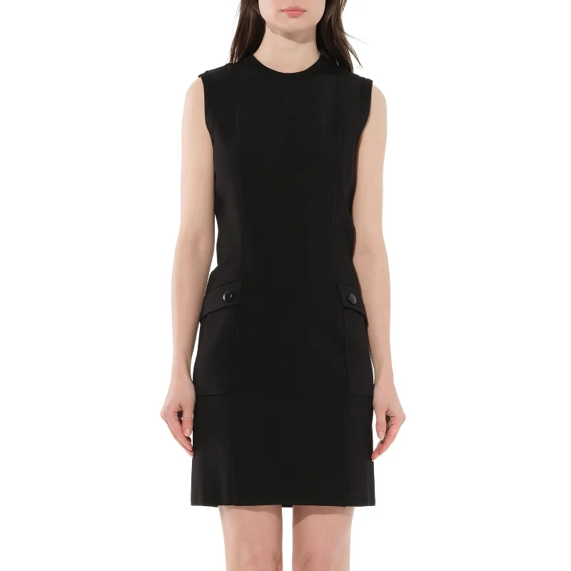 casual midi dresses for women -Midi Dress in Black