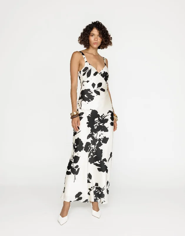 affordable maxi dresses for teens -Zaya Maxi Dress (Noir Bloom)