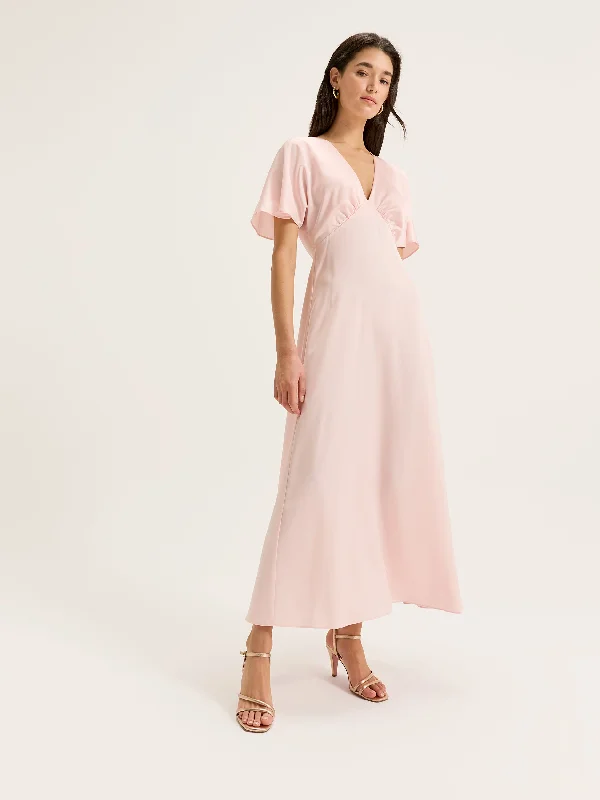 chic maxi dresses for women -Montreal Sleeved Dress