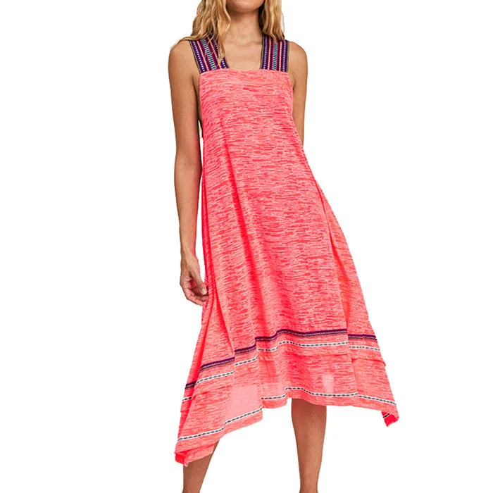 maxi dresses with floral trim -Pitusa St Tropez Dress Cover Up - Pink