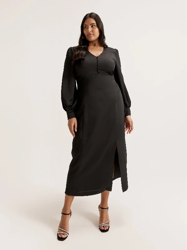 chic maxi dresses for women -Montreal Long Sleeve Dress