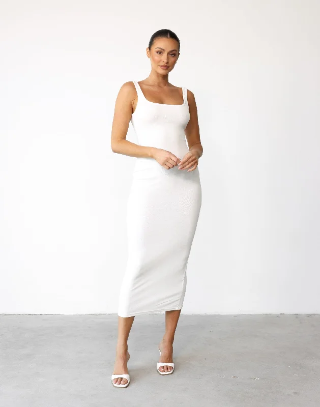 red maxi dresses for parties -Lenika Maxi Dress (White)