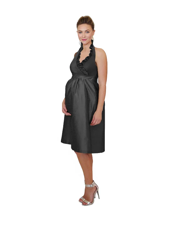 affordable midi dresses for style -Madelyn Bodice With Maternity Midi Skirt in Classic Faille