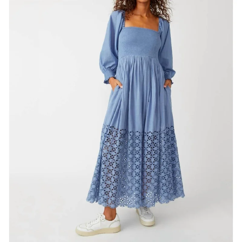 casual midi dresses for dates -Free People - Perfect Storm Midi Dress