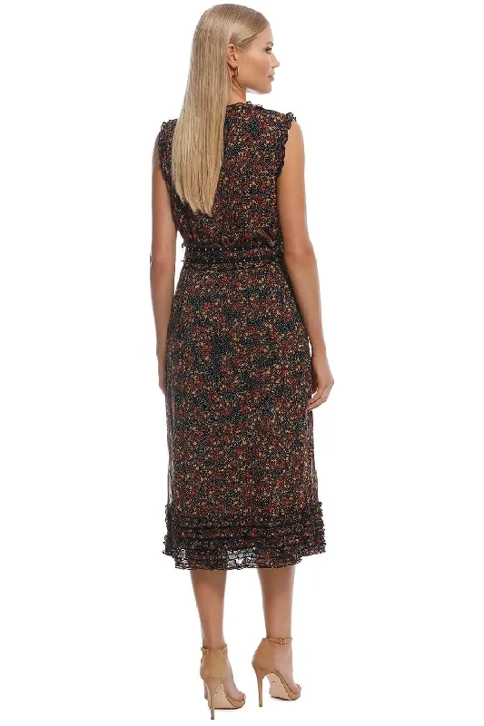 boho midi dresses for festivals -Monarch Midi Dress