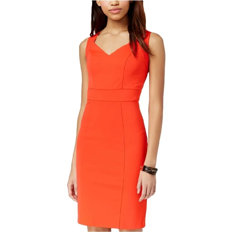 midi dresses with bold design -XOXO Womens Sweetheart Midi Sheath Dress, Red, XX-Large