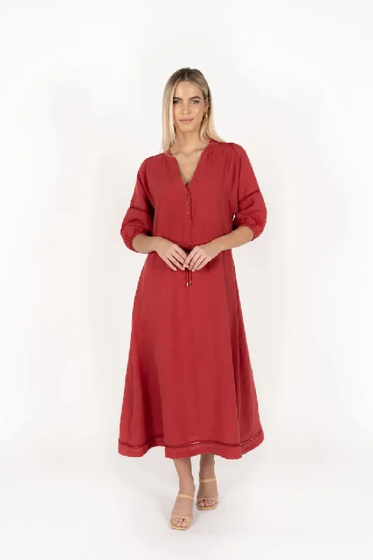 casual midi dresses for fall -Humidity Ambrosia Midi Dress