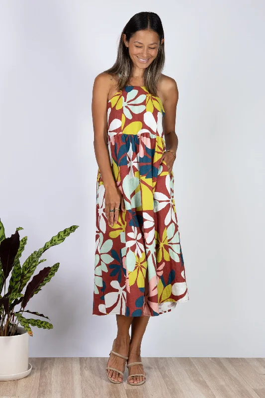 midi dresses with unique trim -Marni Midi Dress (Naupaka)