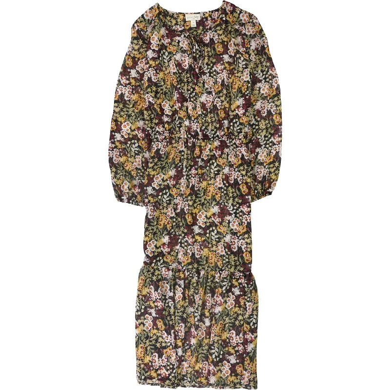 cute midi dresses for women -maison Jules Womens Floral Midi Dress, Multicoloured, Large