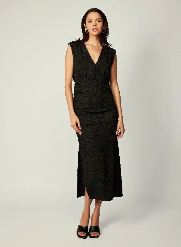 casual midi dresses for fall -Esmaee Neptune Midi Dress