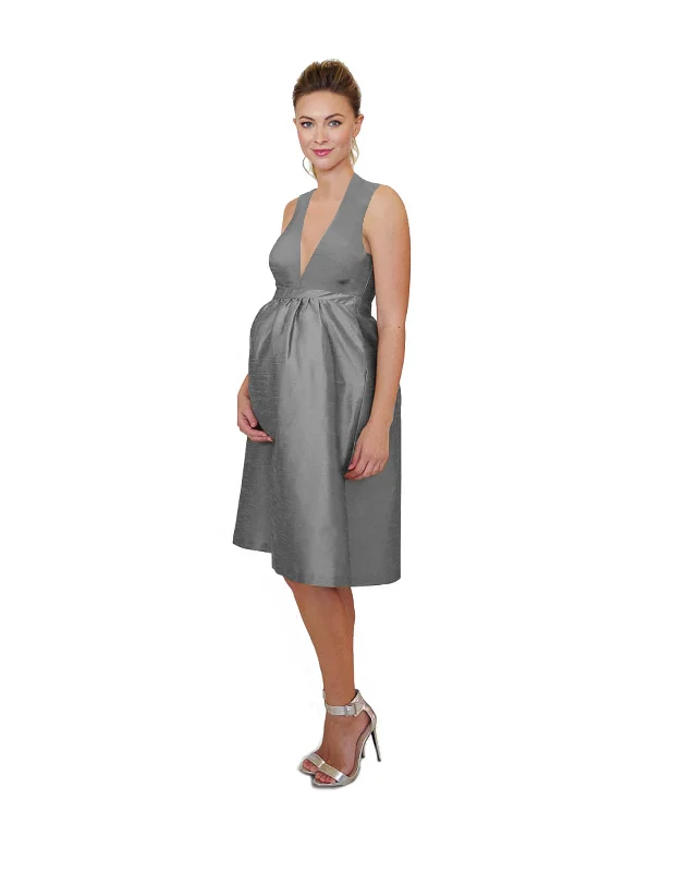 affordable midi dresses for dates -Chloe Bodice With Maternity Midi Skirt in Classic Faille