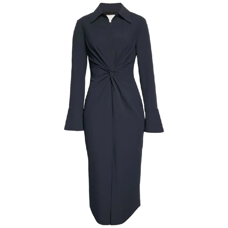 elegant midi dresses for summer -Cinq a Sept Midi McKenna Dress, Navy