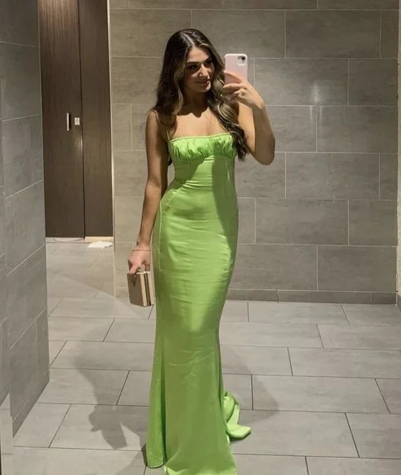 retro evening dress for style -Classy Green Sheath/Column Prom Dress,Green Evening Dress  cc1241