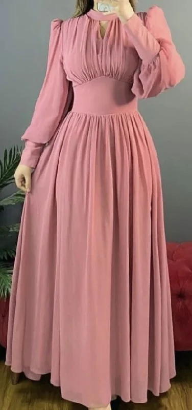 cute evening dress for warmth -Simple A-line Long Sleeves Prom Dress Fashion Evening Dress cc1265