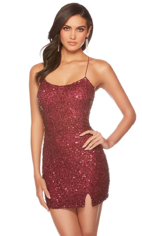 Alyce Paris 84002 - Sequin Cocktail Dress with Slit