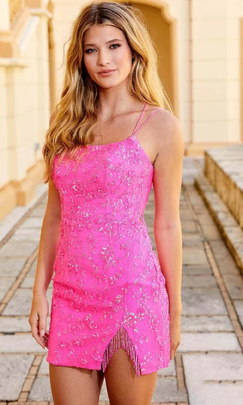 sexy party dress for spring -Amarra 87137 - Sleeveless Sequin Cocktail Dress