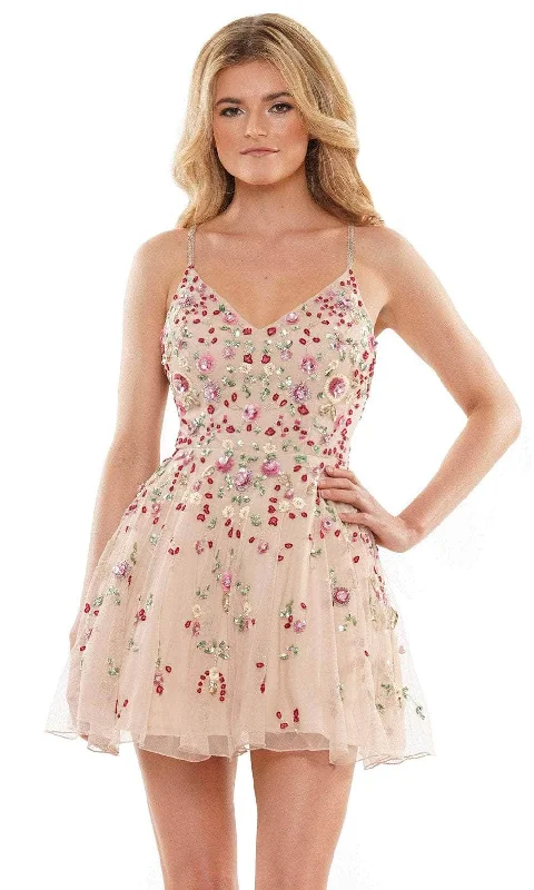 Colors Dress 2902 - Beaded Strap Cocktail Dress