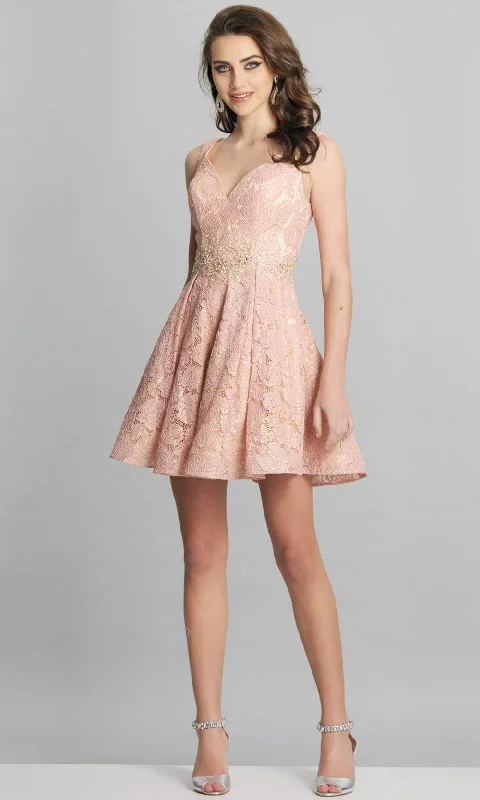 cute party dress for women -Dave & Johnny - A8607 Floral Sweetheart A-Line Cocktail Dress