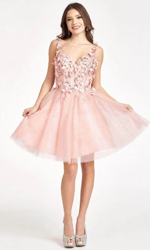 elegant party dress for spring -Elizabeth K GS1999 - Sweetheart Appliqued Cocktail Dress