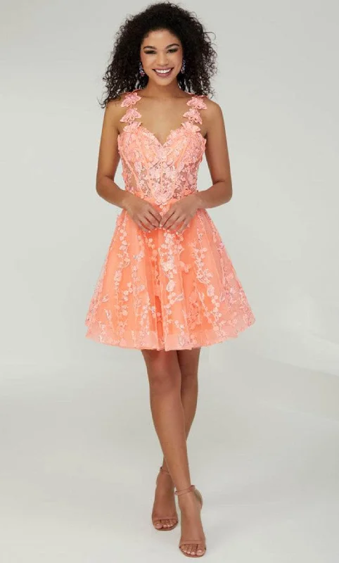 elegant party dress for women -Tiffany Homecoming 27381 - Butterfly Cocktail Dress