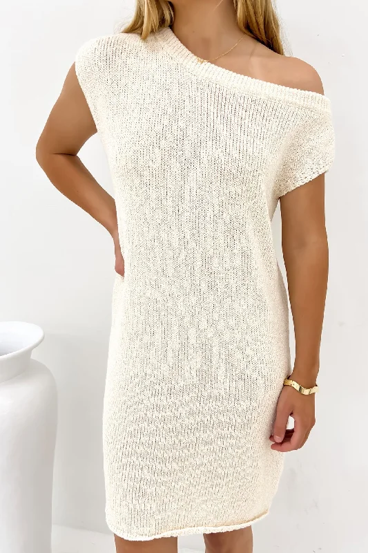 sexy mini dresses for women -Lachy Mini Dress Cream