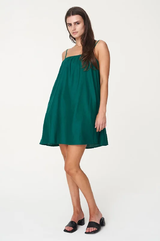 sexy mini dresses for kids -Linin Jewel Green Mini Sundress